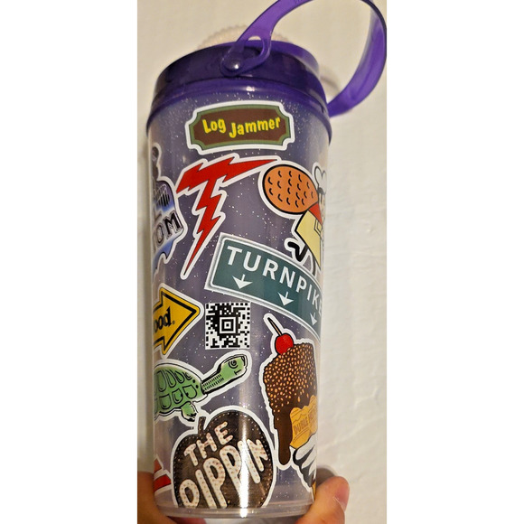 Kennywood Reusable 2023 Souvenir Cup With Straw Log Jammer Pippin Steel Whirley - Picture 7 of 10